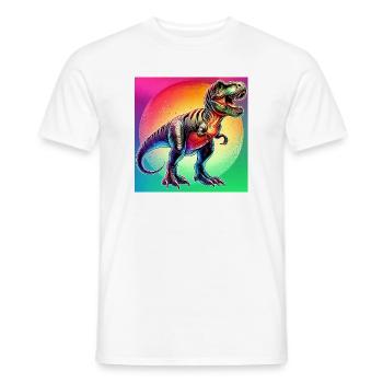 Dinosaurier - Männer T-Shirt - Weiß - Vorne - AI Model Male 178 dark (178cm)