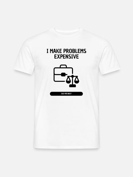 Super Busy Typo Shirt - Anwalt - Männer T-Shirt - Weiß
