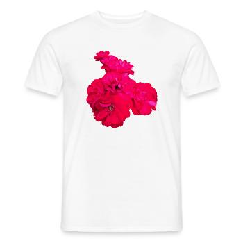 Roses - T-shirt homme - blanc - Devant - AI Model Male 178 dark (178cm)