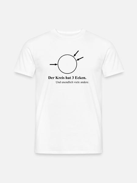 Drei Ecken - Männer T-Shirt - Weiß