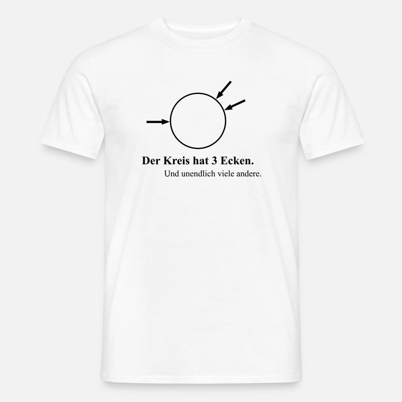 Drei Ecken - Männer T-Shirt - Weiß