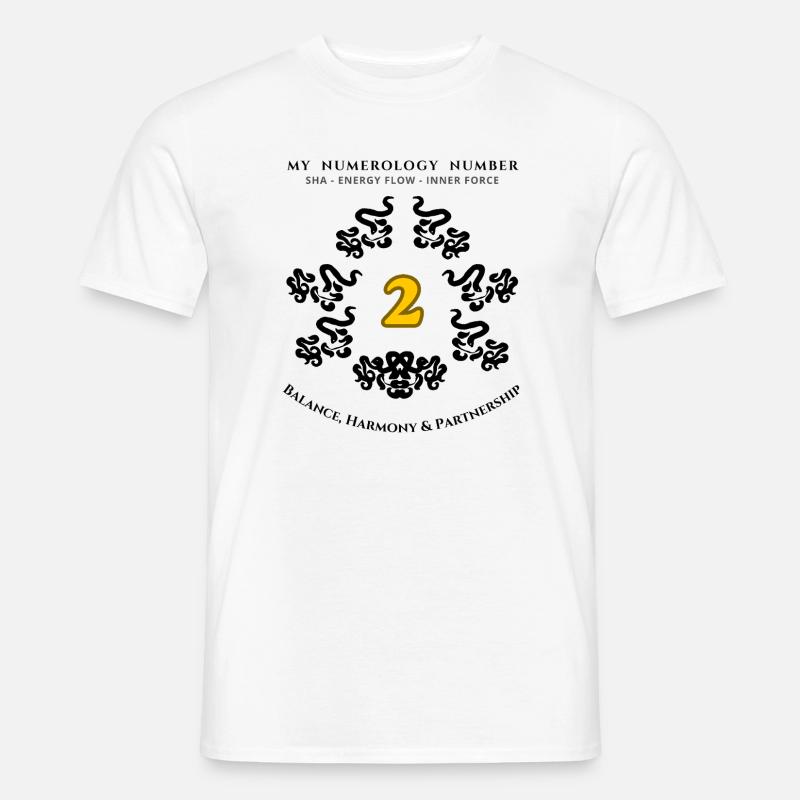 Numer_2 - Männer T-Shirt - Weiß