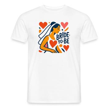 Future mariée - T-shirt homme - blanc - Devant - AI Model Male 178 dark (178cm)