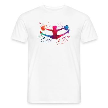 Cheerleader Cheer Mom Cheerleading - Men's T-Shirt - white - Front - AI Model Male 178 dark (178cm)