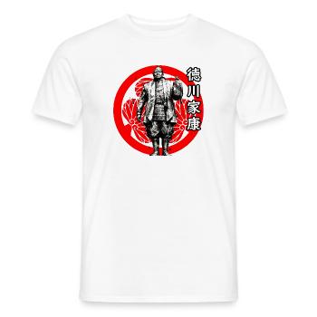 Tokugawa Ieyasu - T-shirt homme - blanc - Devant - AI Model Male 178 dark (178cm)