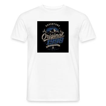 Adventure 1998 – Vintage Outdoor Limited Edition - Men's T-Shirt - white - Front - AI Model Male 178 dark (178cm)