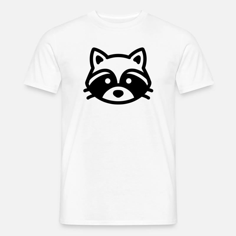 raton laveur - T-shirt homme - blanc