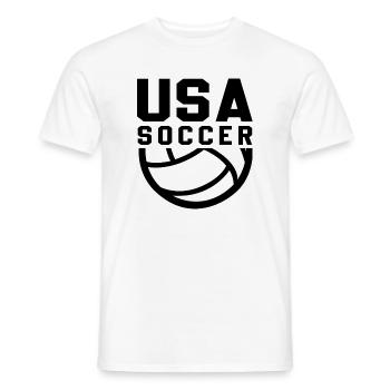 USA Soccer - T-shirt homme - blanc - Devant - AI Model Male 178 dark (178cm)