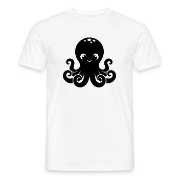 Süßes kleines Oktopus-Design - Männer T-Shirt - Weiß - Vorne - AI Model Male 178 dark (178cm)
