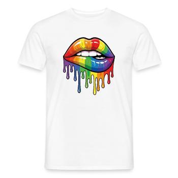 Mois de la fierté LGBT - Fier ! - T-shirt homme - blanc - Devant - AI Model Male 178 dark (178cm)