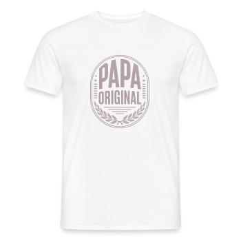 Papa Original Fête des Pères - T-shirt homme - blanc - Devant - AI Model Male 178 dark (178cm)