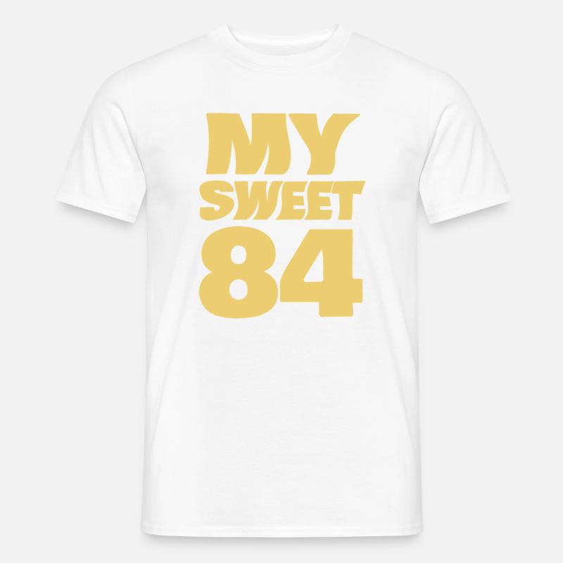 Sweet 84 - Männer T-Shirt - Weiß