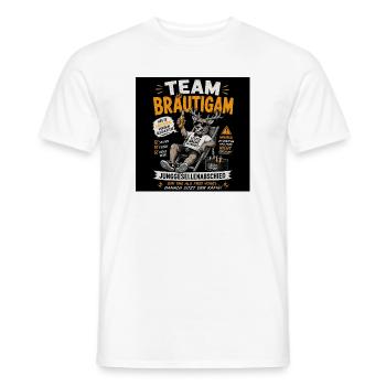 Team Bräutigam Junggesellenabschied - Männer T-Shirt - Weiß - Vorne - AI Model Male 178 dark (178cm)