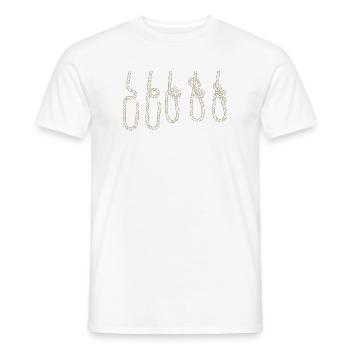Sailing Sailboat Sailor Nautical Dinghy Knots - Men's T-Shirt - white - Front - AI Model Male 178 dark (178cm)