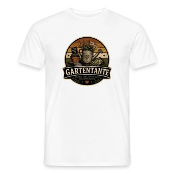 Gartentante Retro - Männer T-Shirt - Weiß - Vorne - AI Model Male 178 dark (178cm)