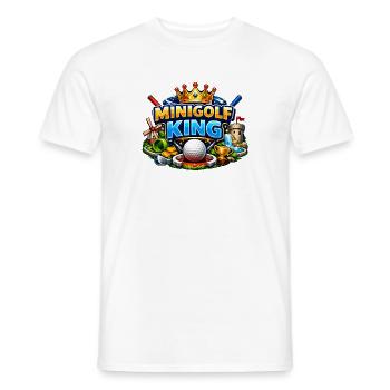 Minigolf King – König des Minigolfs - Männer T-Shirt - Weiß - Vorne - AI Model Male 178 dark (178cm)