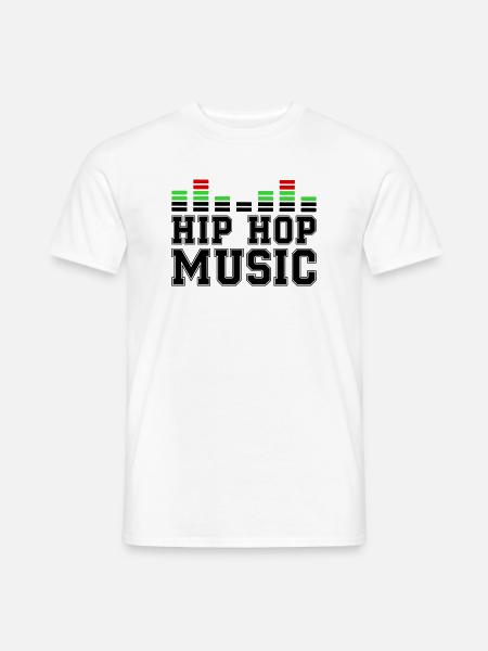 Hip Hop Music - Männer T-Shirt - Weiß