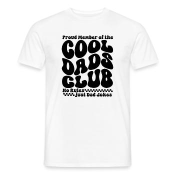 Cool Dads Club - Papa Vatertag Geschenk - Männer T-Shirt - Weiß - Vorne - AI Model Male 178 dark (178cm)