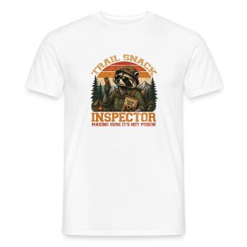 Inspecteur des Snacks de Piste - T-shirt homme - blanc - Devant - AI Model Male 178 dark (178cm)