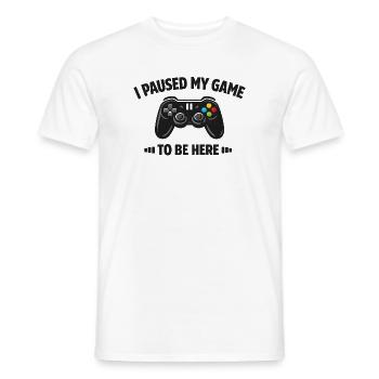 Conception de jeux - T-shirt homme - blanc - Devant - AI Model Male 178 dark (178cm)