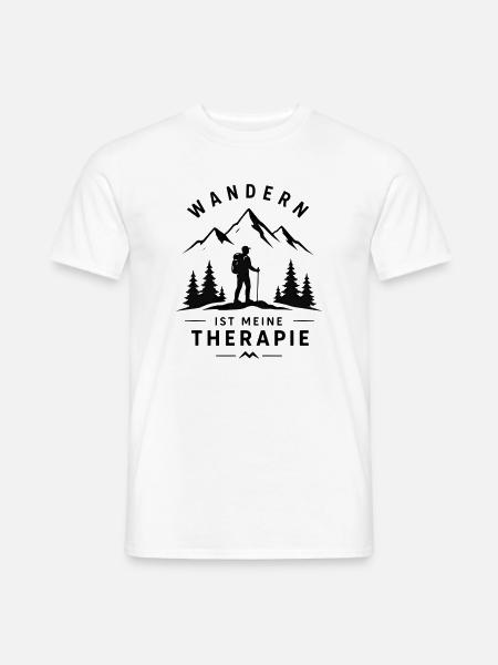 Wandern naturverbundenes Design - Männer T-Shirt - Weiß