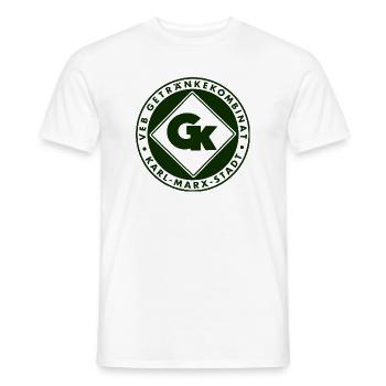 VEB_Getraenkekombinat_Karl-Marx-Stadt-_gruen - Männer T-Shirt - Weiß - Vorne - AI Model Male 178 dark (178cm)