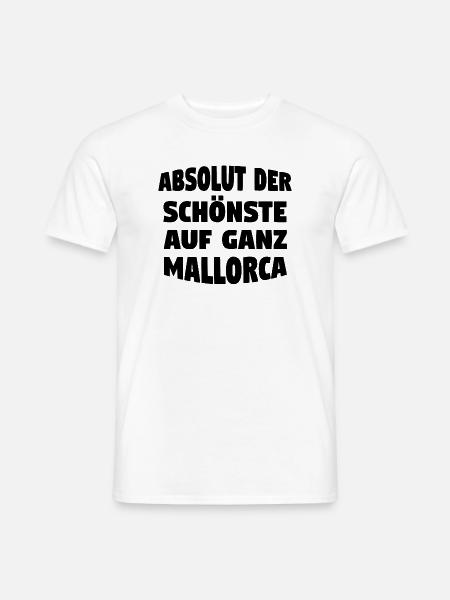 Der schönste auf Mallorca - Männer T-Shirt - Weiß