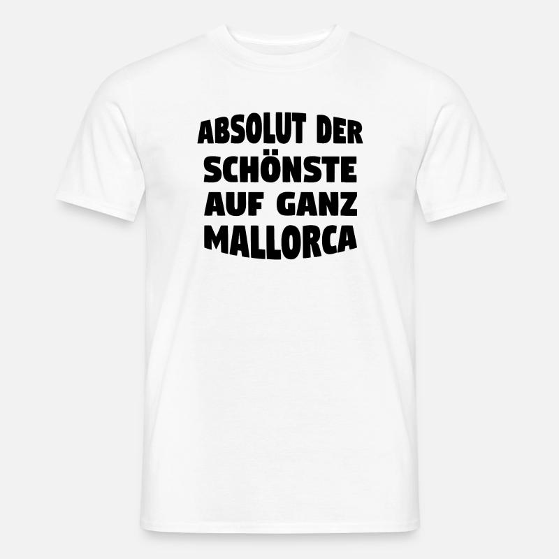 Der schönste auf Mallorca - Männer T-Shirt - Weiß