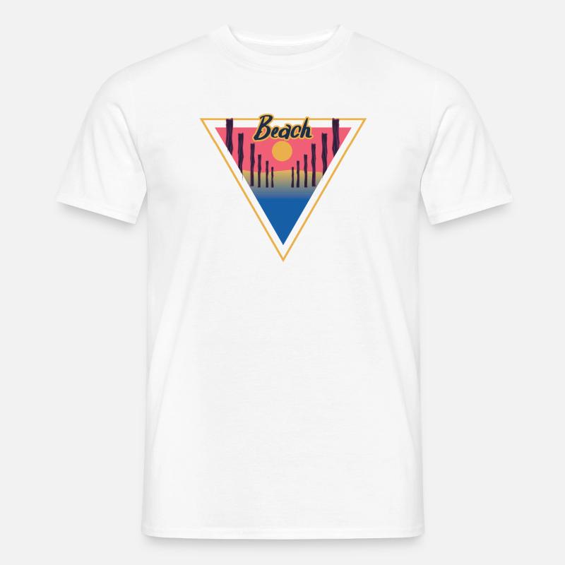 Beach Triangle - Men’s T-shirt - white