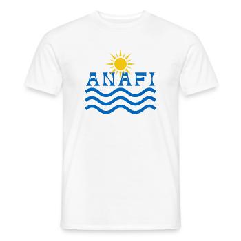 ANAFI Sun and Waves   - Men's T-Shirt - white - Front - AI Model Male 178 dark (178cm)