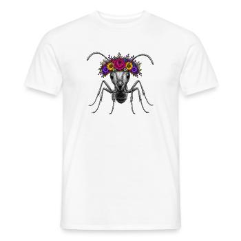 Blütenkrone-Ant Ameise - Männer T-Shirt - Weiß - Vorne - AI Model Male 178 dark (178cm)