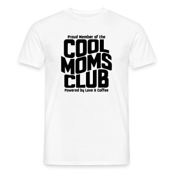 Cadeau des mamans pour la fête des mères - Club des mamans cool - T-shirt homme - blanc - Devant - AI Model Male 178 dark (178cm)