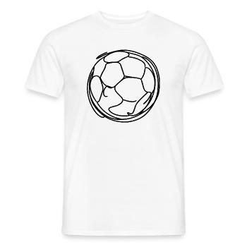 Football - T-shirt homme - blanc - Devant - AI Model Male 178 dark (178cm)