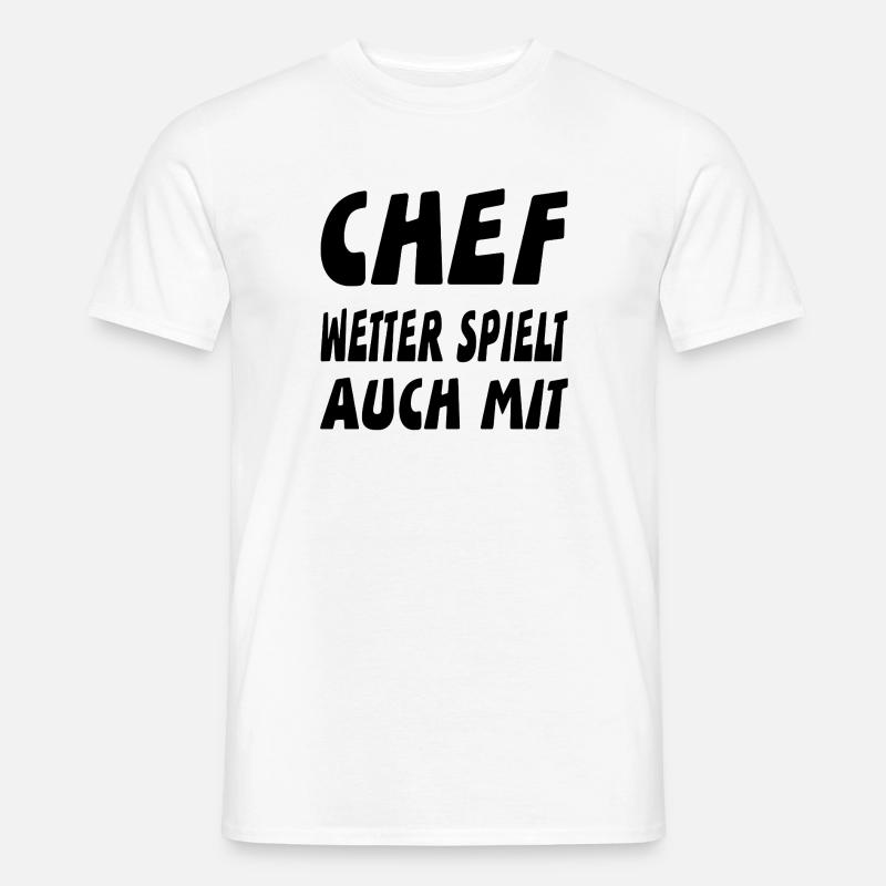Chef - Männer T-Shirt - Weiß