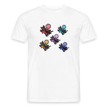 Flowers - Men's T-Shirt - white - Front - AI Model Male 178 dark (178cm)