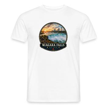 Niagara Fälle Ontario Kanada Urlaub Wasserfall - Männer T-Shirt - Weiß - Vorne - AI Model Male 178 dark (178cm)
