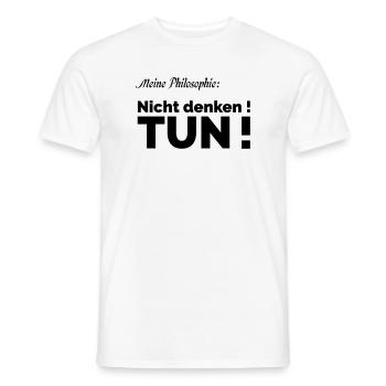 Philosophie - Männer T-Shirt - Weiß - Vorne - AI Model Male 178 dark (178cm)