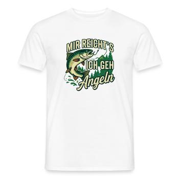 Mir reichts ich geh angeln Forelle Vintage - Männer T-Shirt - Weiß - Vorne - AI Model Male 178 dark (178cm)