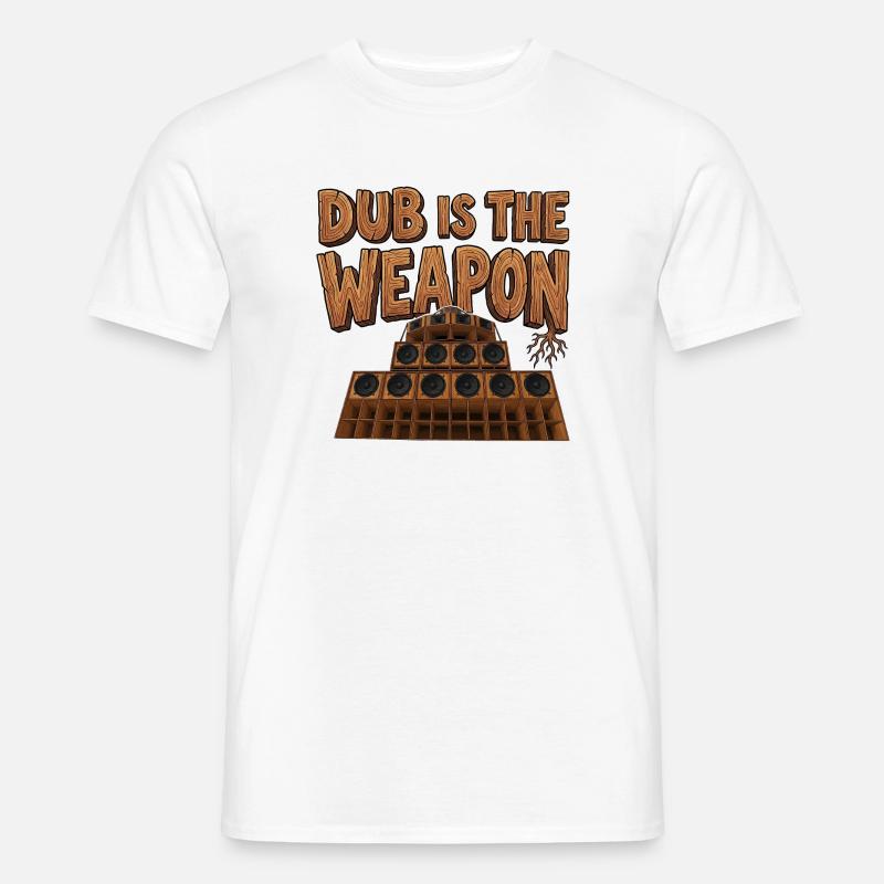 Reggae Weapon - Männer T-Shirt - Weiß