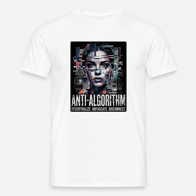 Anti Algorithme - T-shirt homme - blanc
