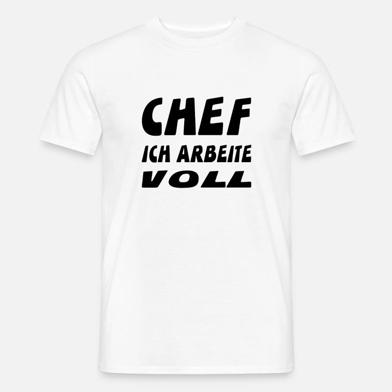 Chef - Männer T-Shirt - Weiß