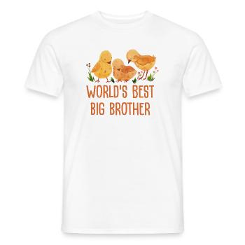 Weltbester Großer Bruder - Männer T-Shirt - Weiß - Vorne - AI Model Male 178 dark (178cm)