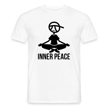 Inner Peace - Men's T-Shirt - white - Front - AI Model Male 178 dark (178cm)