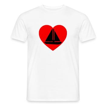 Voile - T-shirt homme - blanc - Devant - AI Model Male 178 dark (178cm)