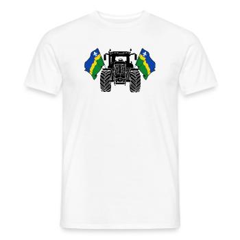 Flevoland_Tractor_Pride - Männer T-Shirt - Weiß - Vorne - AI Model Male 178 dark (178cm)