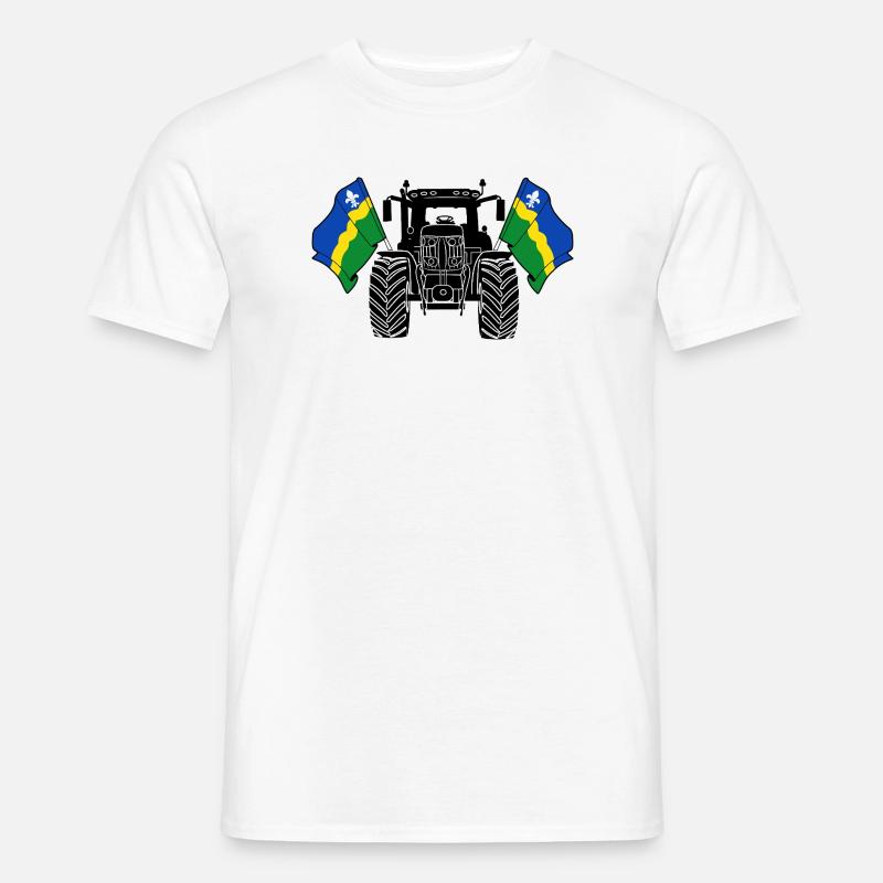 Flevoland_Tractor_Pride - Männer T-Shirt - Weiß