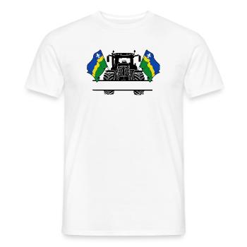 Flevoland_Tractor_Custom_Edition - Männer T-Shirt - Weiß - Vorne - AI Model Male 178 dark (178cm)