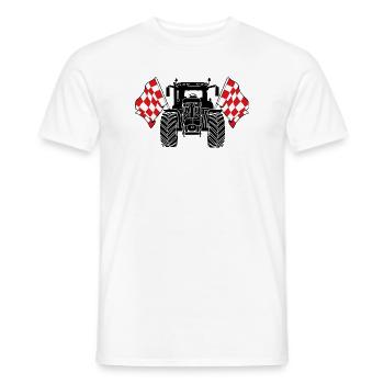 Brabant_Tractor_Pride - Men's T-Shirt - white - Front - AI Model Male 178 dark (178cm)