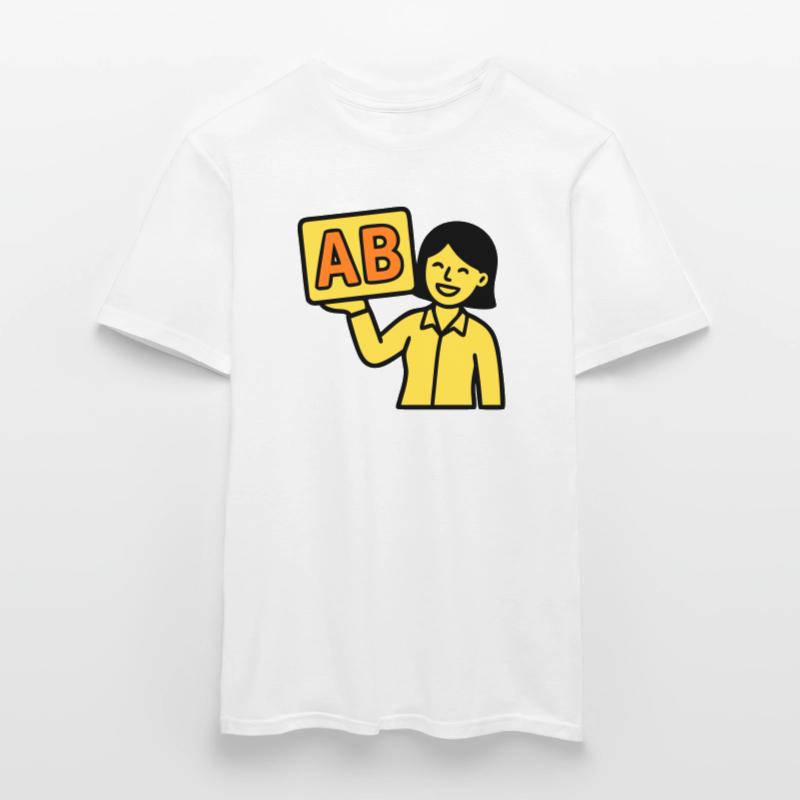 Teacher Elementary School ABC Vector Men's T-Shirt