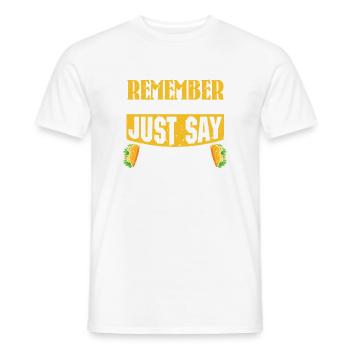 Si tu ne te souviens pas de mon nom, dis juste tacos - T-shirt homme - blanc - Devant - AI Model Male 178 dark (178cm)